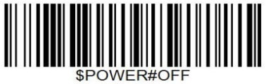 Wireless Scanner power off barcode