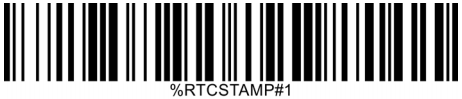 The E-series barcode scanner adds RTC barcodes to the suffix