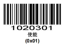 Configuration barcode