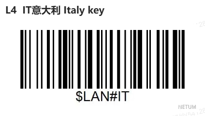 Configuration barcode