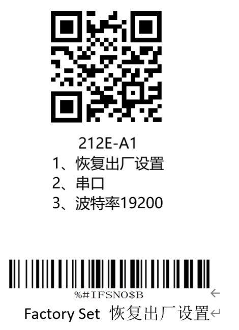 Configuration barcode
