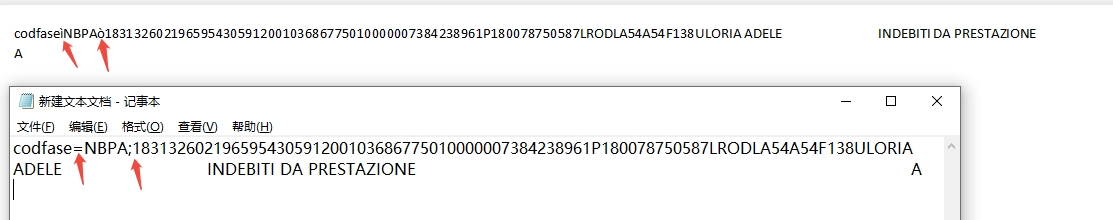 Configuration barcode