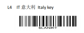 Configuration barcode