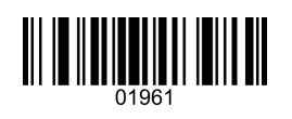 Configuration barcode