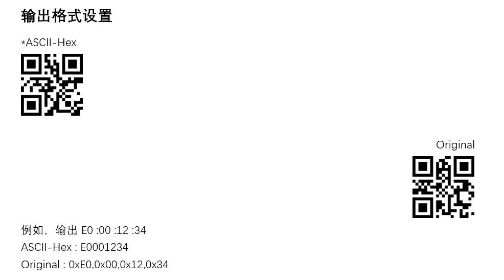 Configuration barcode