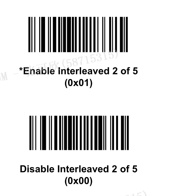 Configuration barcode