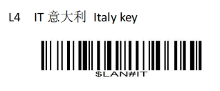 Configuration barcode