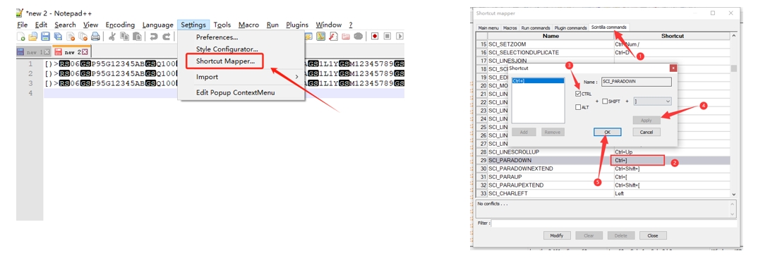 Configuration barcode