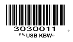 Configuration barcode
