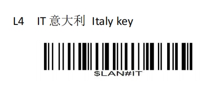 Configuration barcode