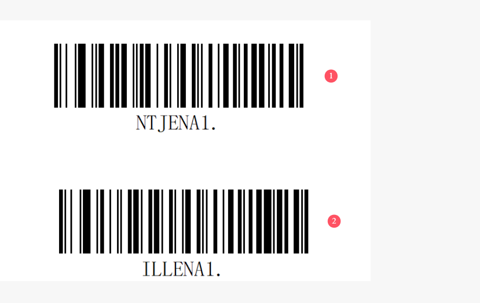 Configuration barcode