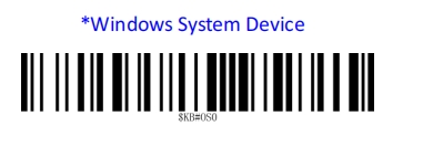 Configuration barcode
