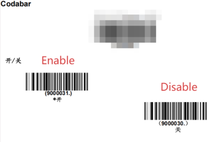 Configuration barcode