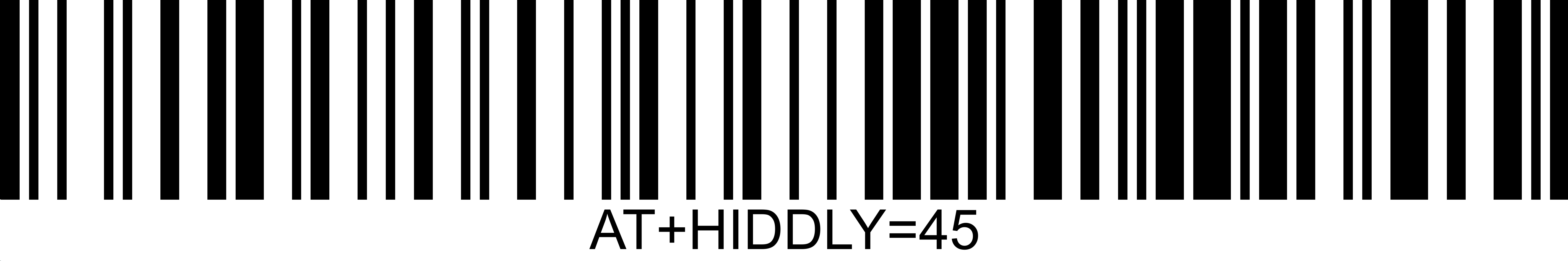 Bluetooth setup barcode
