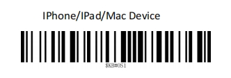 Bluetooth setup barcode