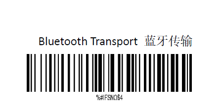 Bluetooth setup barcode