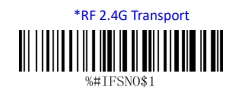 Bluetooth setup barcode