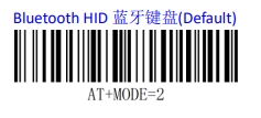 Bluetooth setup barcode