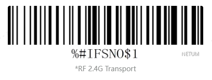 Bluetooth setup barcode
