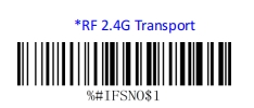 Bluetooth setup barcode