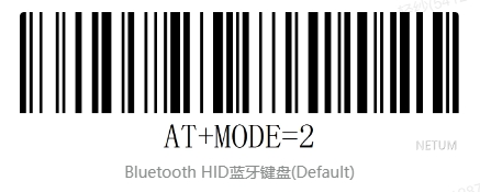 Bluetooth setup barcode