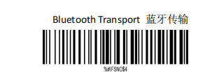 Bluetooth setup barcode