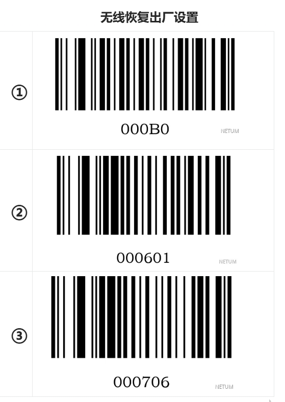 Bluetooth setup barcode
