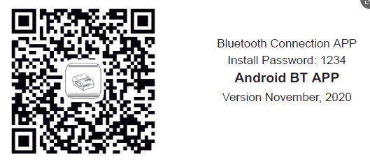 Bluetooth setup barcode