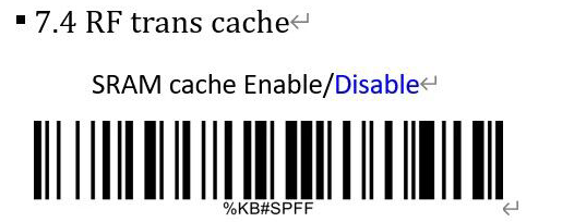 Bluetooth setup barcode