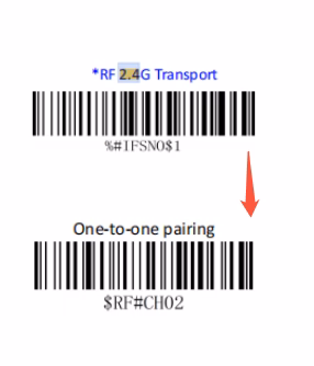 Bluetooth setup barcode