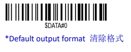 Prefix and suffix setup barcode