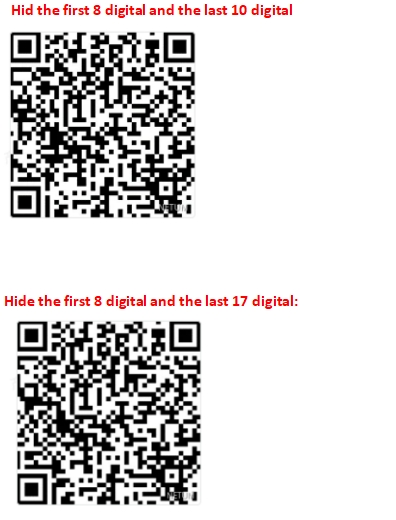 Prefix and suffix setup barcode
