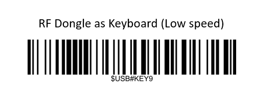Prefix and suffix setup barcode