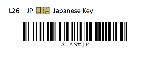 Prefix and suffix setup barcode