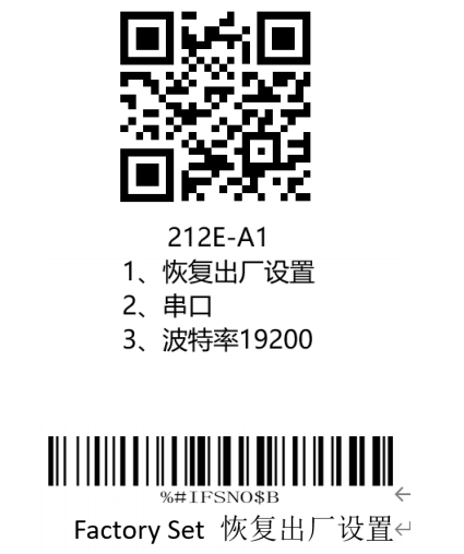 Prefix and suffix setup barcode