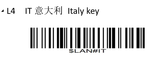 Prefix and suffix setup barcode