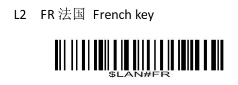 Prefix and suffix setup barcode
