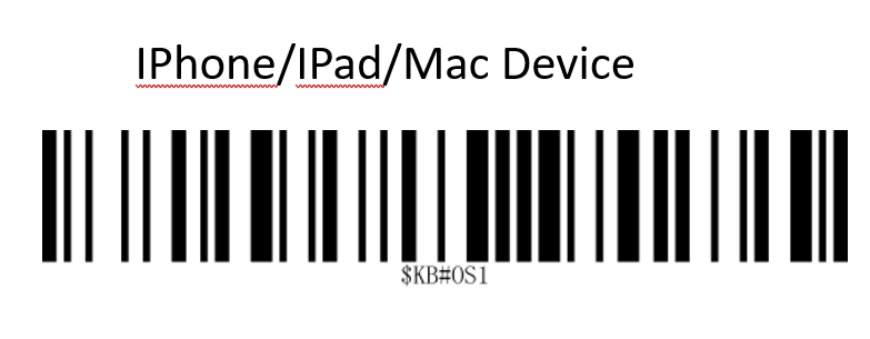 Prefix and suffix setup barcode