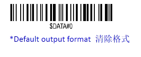 Prefix and suffix setup barcode