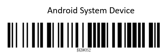 Prefix and suffix setup barcode