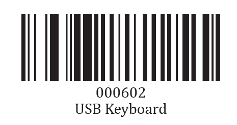 Prefix and suffix setup barcode
