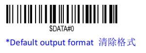 Prefix and suffix setup barcode