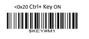 Prefix and suffix setup barcode