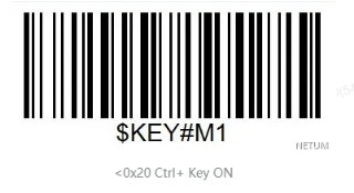 Prefix and suffix setup barcode
