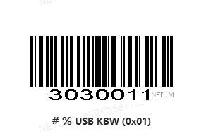 Prefix and suffix setup barcode