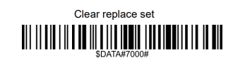 Prefix and suffix setup barcode