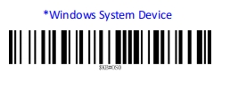 Prefix and suffix setup barcode