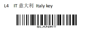 Prefix and suffix setup barcode