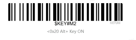 Prefix and suffix setup barcode