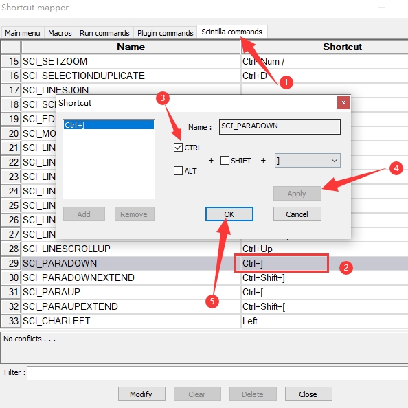 Prefix and suffix setup barcode